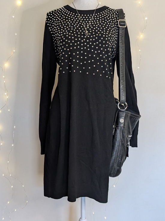 Michael Kors Dresses & Skirts - Michael Kors Black Long-Sleeve Studded Dress